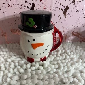 New Snowman Mug With Topper